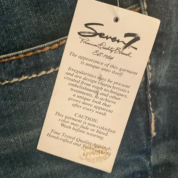 Seven 7 luxe cropped NWT jeans size 20 - Picture 3 of 11